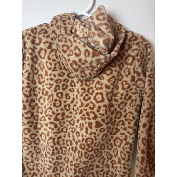 Kuling Northpole fleece One Piece Romper With Hood Leopard Print 12-18 Months - Picture 12 of 12